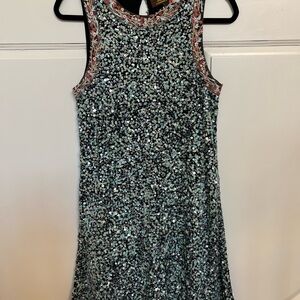 Sparkling Sequin Sleeveless Dress